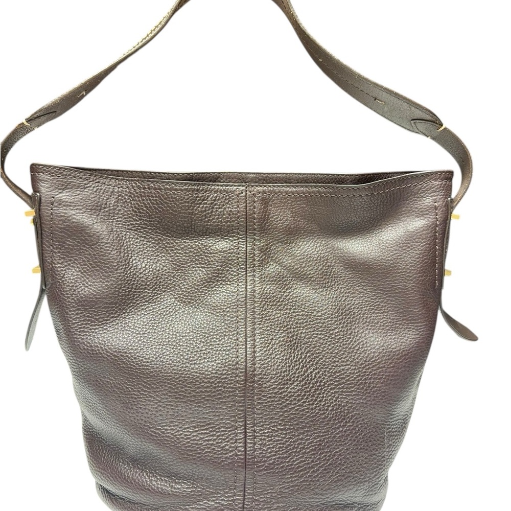 Cole Haan Pebbled Brown‎ Leather Slouch Shoulder Bag
